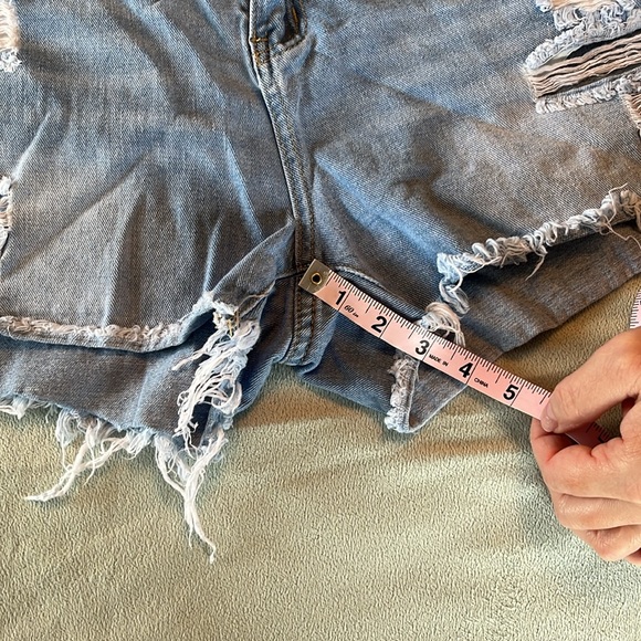 Shien 1X Denim Ripped Shorts - Picture 3 of 4